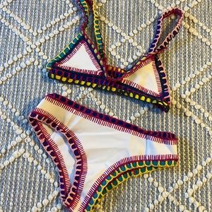 Kiini Two Piece Multi Colored Bathing suit bikini